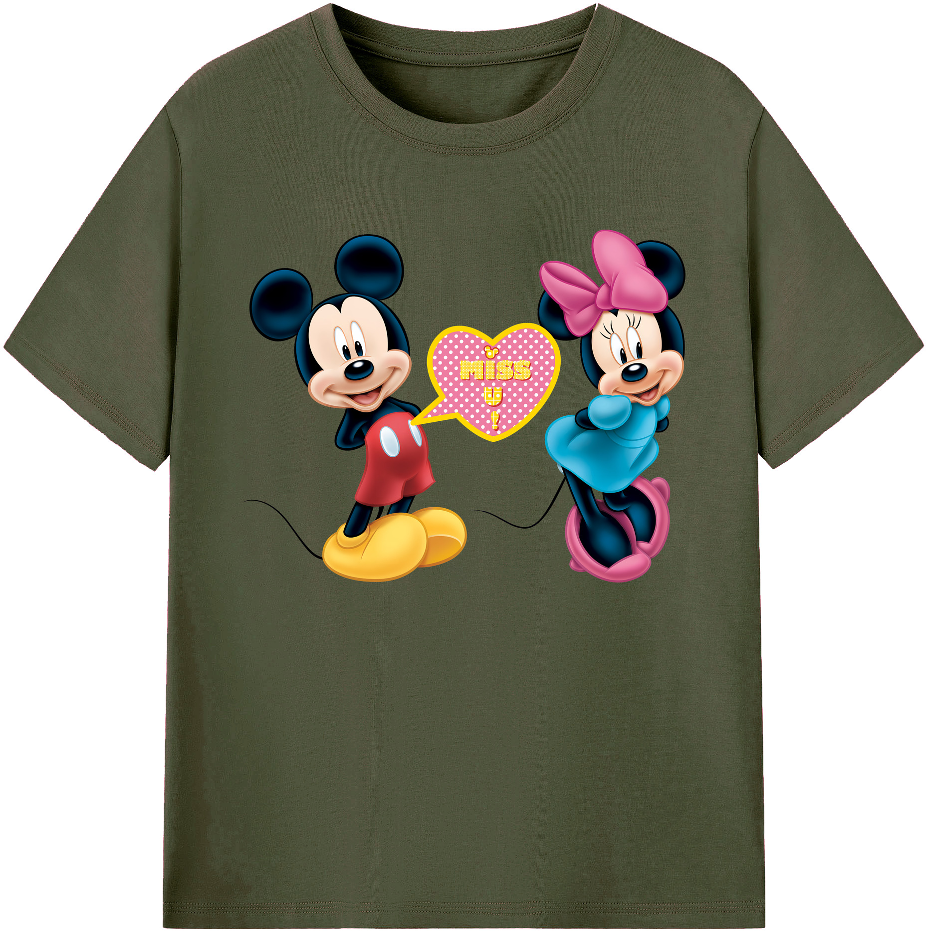 ミッキーマウス Mickey Mouse 綿100％ メンズ半袖Tシャツ｜肌触りやわらか＆通気性